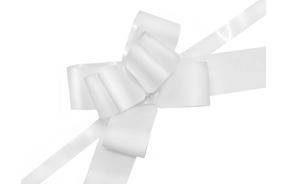 Strikjes wit 5 cm | 10 stuks