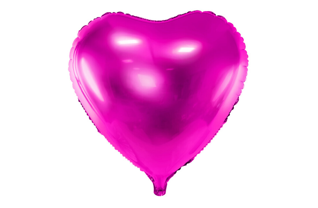 Hartenballon folie - Roze - 45 cm