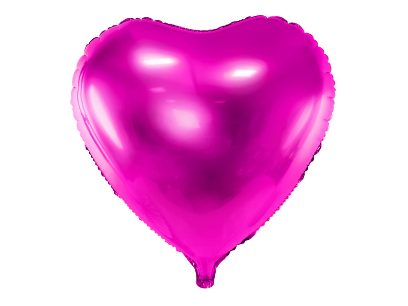 Hartenballon folie - Roze - 45 cm
