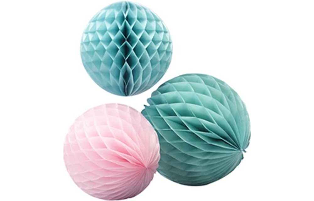 Honeycomb bal | Turquoise | 30 cm