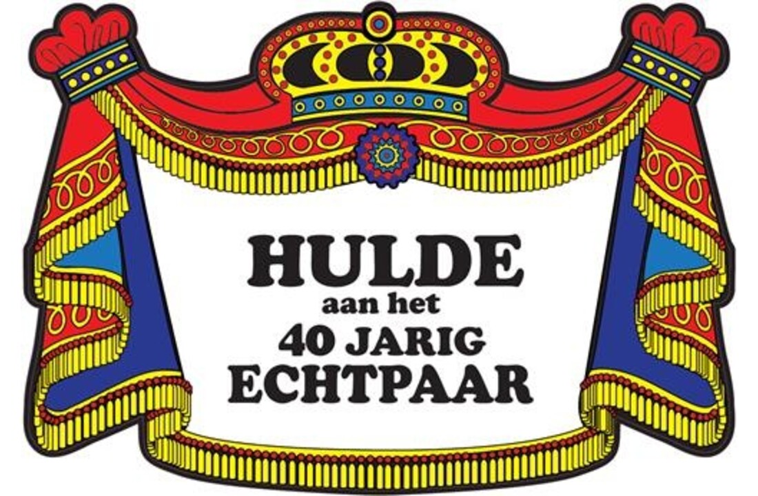 Kroonbord - Hulde aan het 40-jarig echtpaar