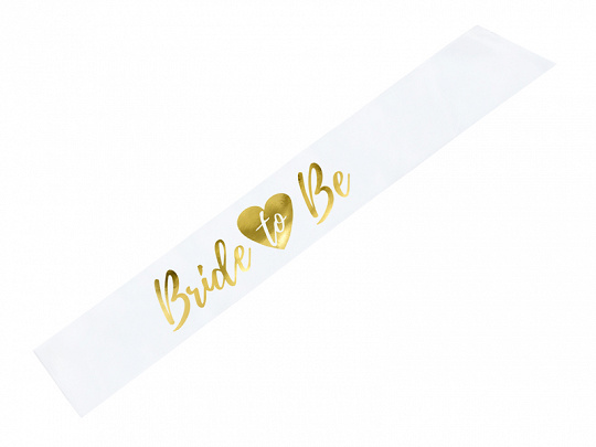Bride to be sjerp - Wit/goud - Vrijgezellenfeest