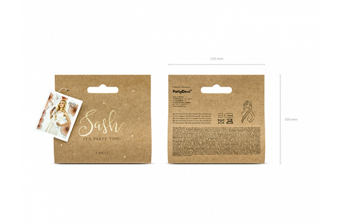 Bride to be sjerp / sash | Wit met gouden tekst | Vrijgezellenfeest