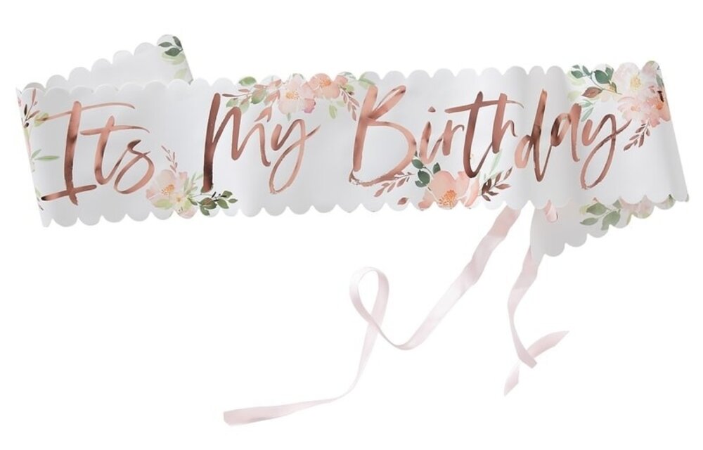 It's my birthday sjerp | Floral | Verjaardag
