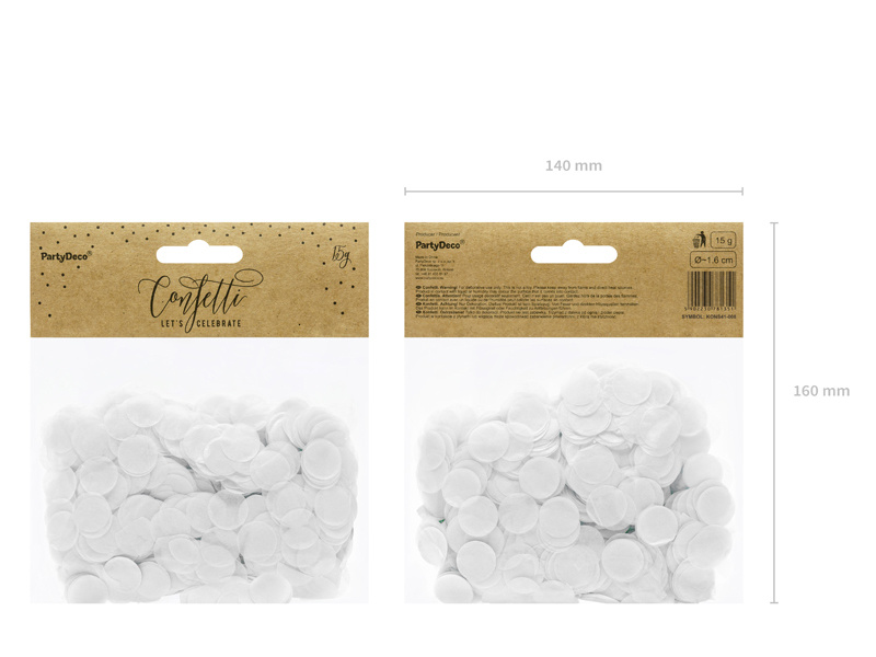 Confetti wit luxe - 15 gram