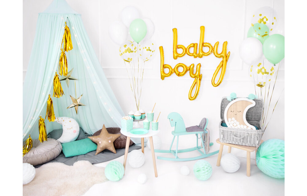 Maan & sterren houten gastenboek | 30 sterren | Babyshower | Geboorte