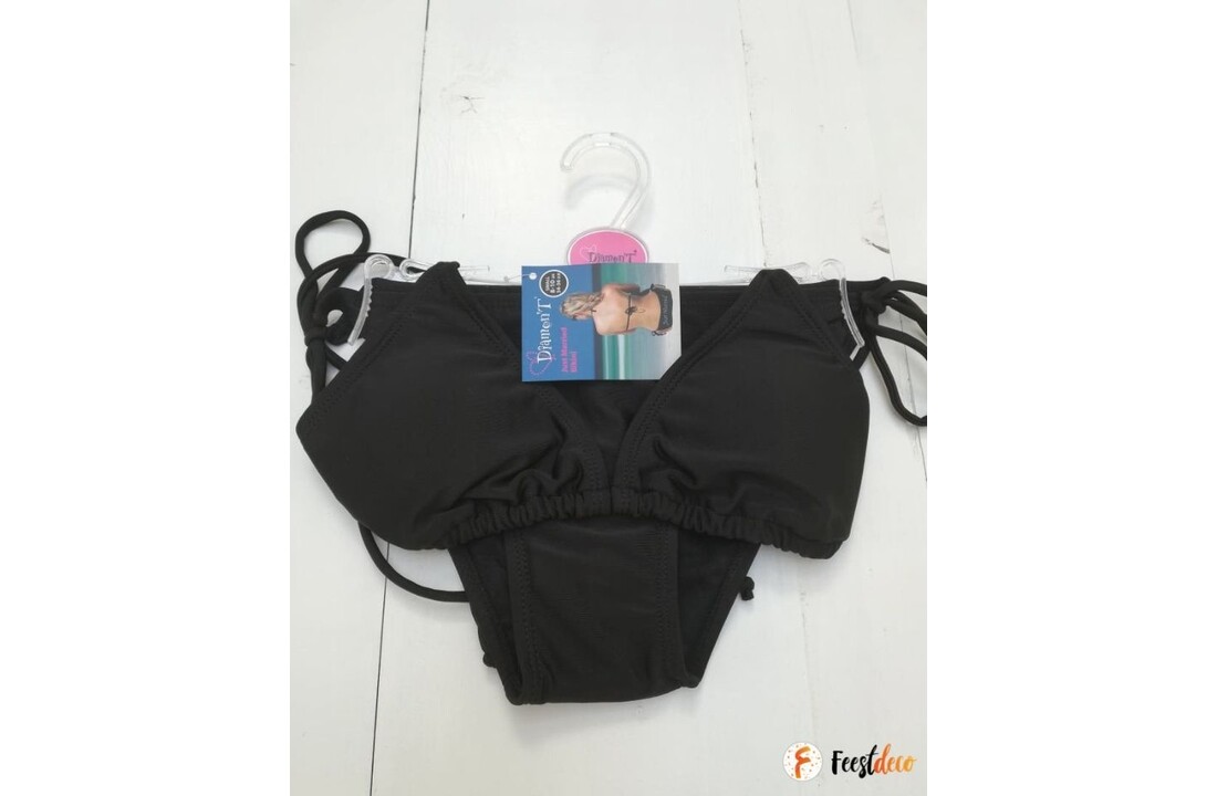 Bikini Just Married | Zwart | Bruiloft | Huwelijksreis