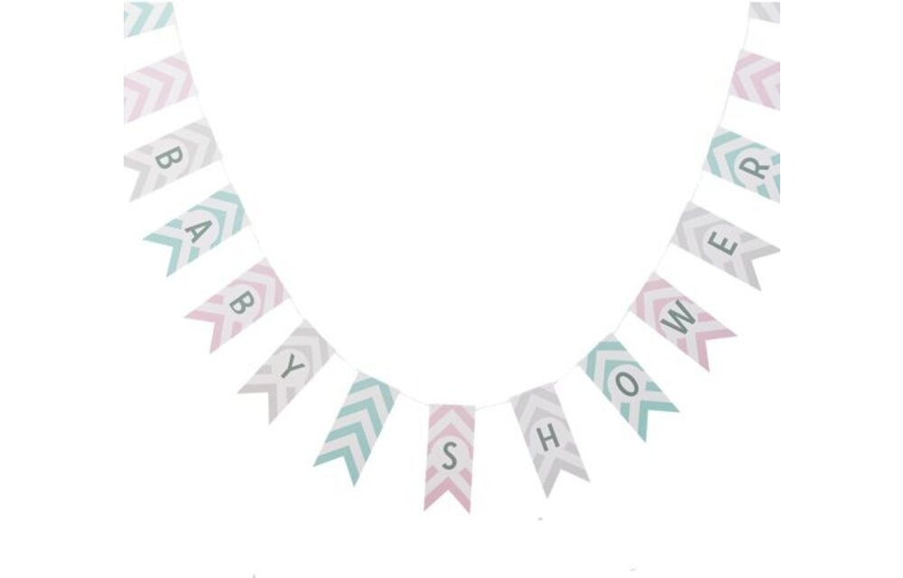 Babyshower slinger Pastel - 3,5 meter