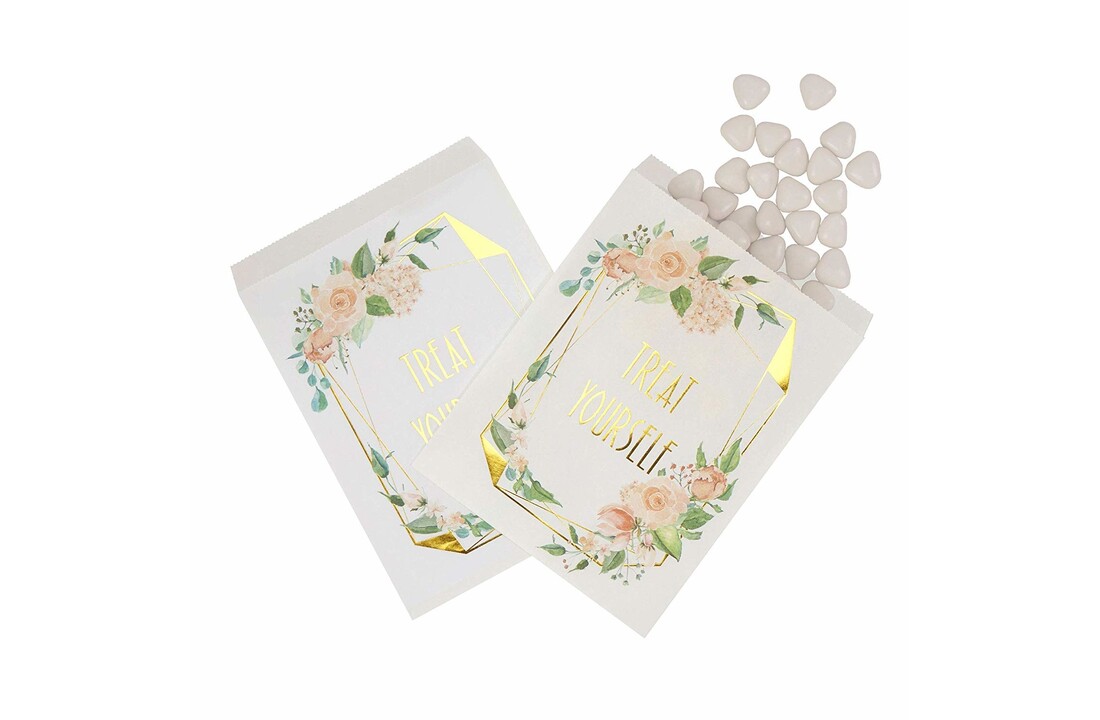 Snoepzakjes Treat Yourself - 25 stuks - Floral