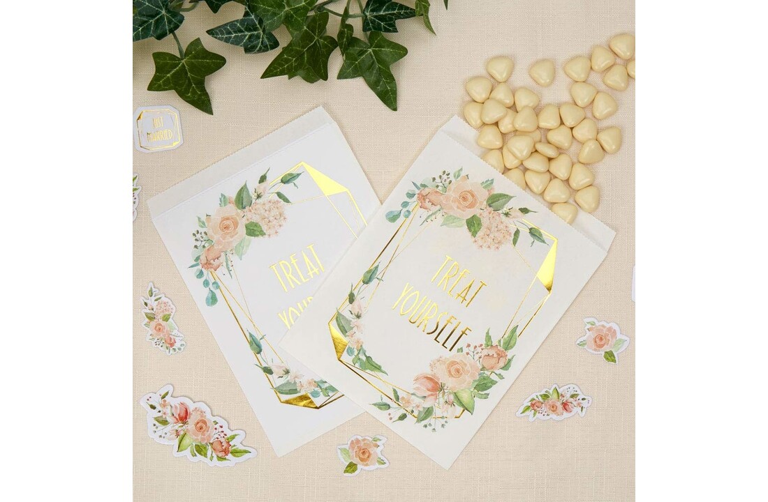 Snoepzakjes Treat Yourself - 25 stuks - Floral