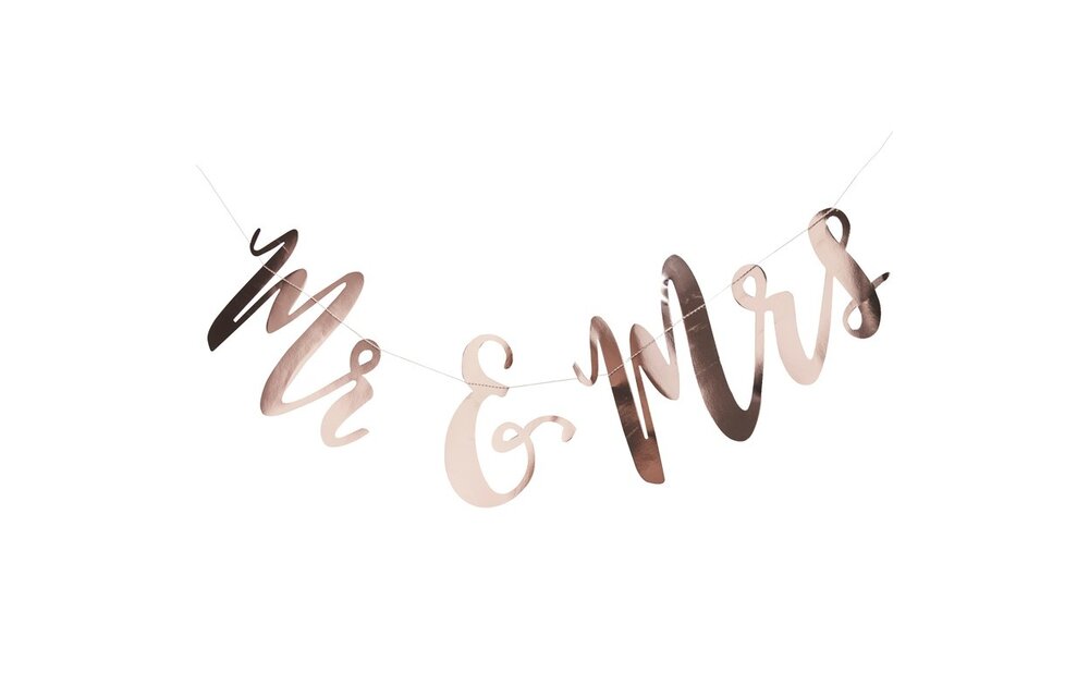 Slinger Mr & Mrs rose goud | 1,5 meter