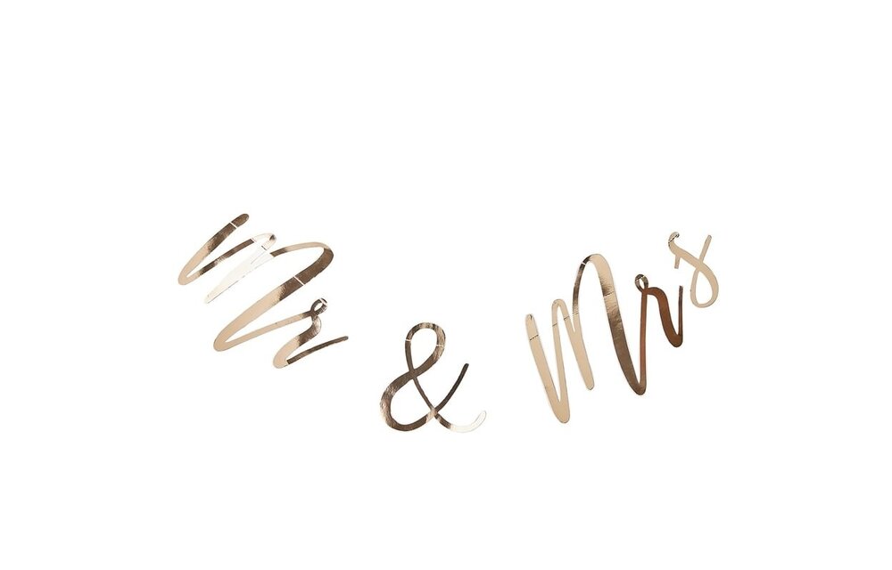 Slinger Mr & Mrs goud | 2 meter