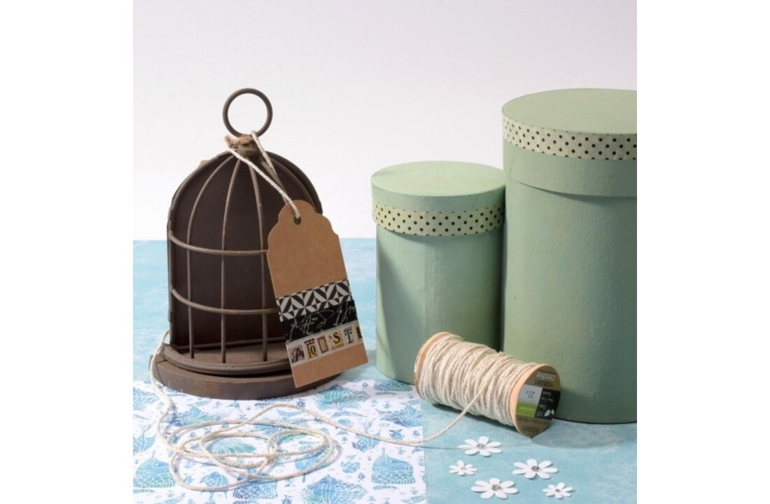 Baker's twine naturel-zilver | 20 meter | 2 mm breed