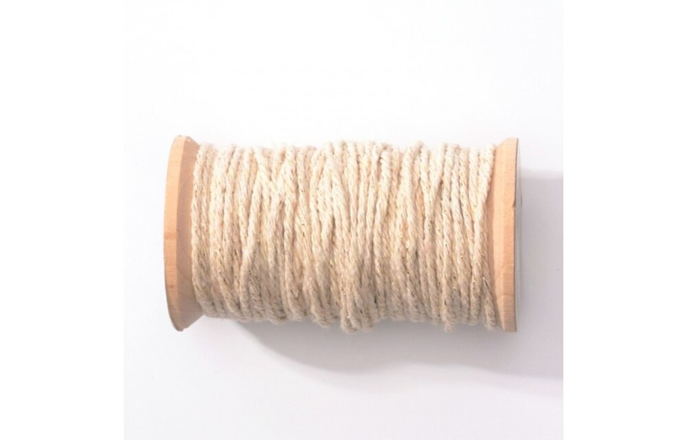 Baker's twine naturel-goud | 20 meter | 2 mm breed