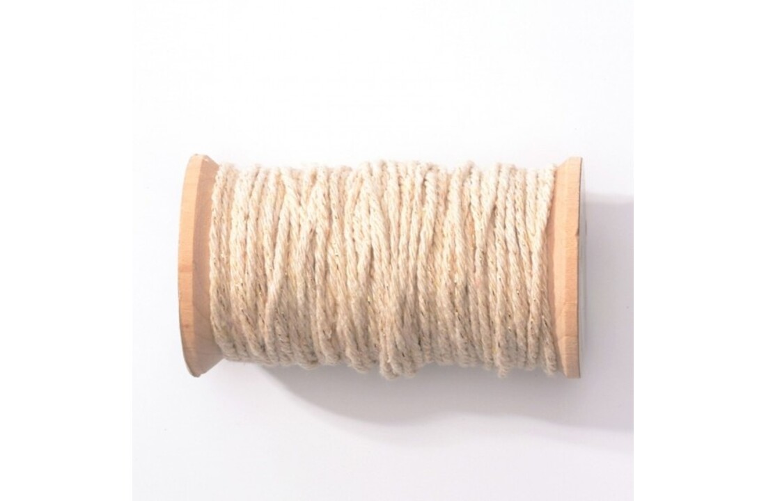 Baker's twine naturel-goud | 20 meter | 2 mm breed
