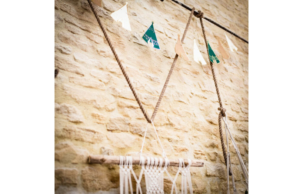 Tipi vlaggenlijn | Indian Forest | 2,6 meter