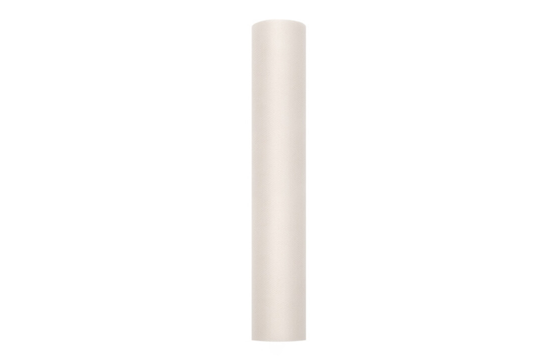 Tule ivoor/creme - 30 cm x 9 m