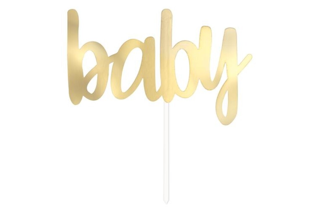 Baby taarttopper goud