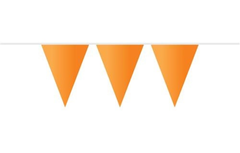 Vlaggenlijn oranje - 10 meter