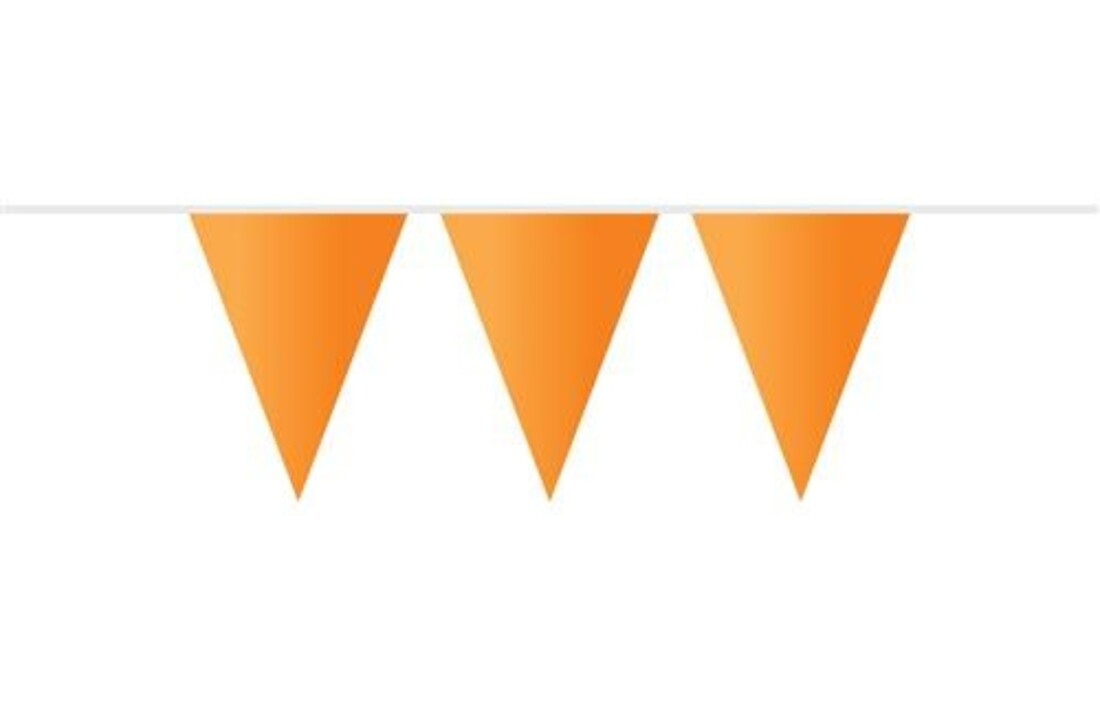 Vlaggenlijn oranje - 10 meter