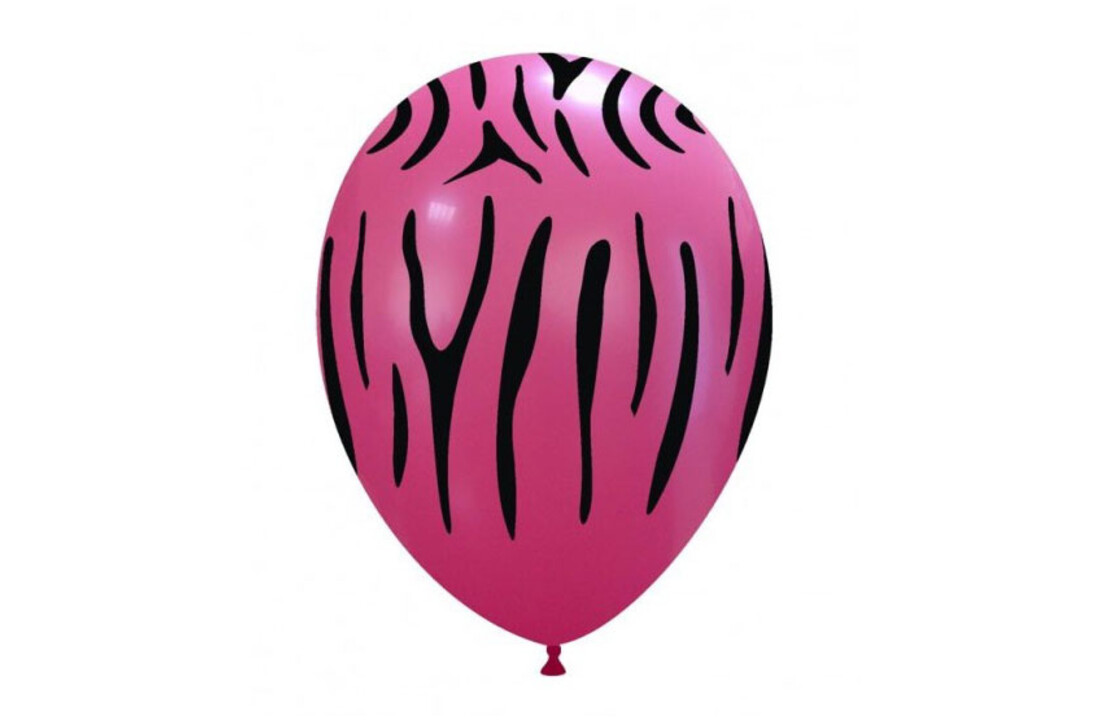 Ballonnen Zebra Roze - 10 stuks