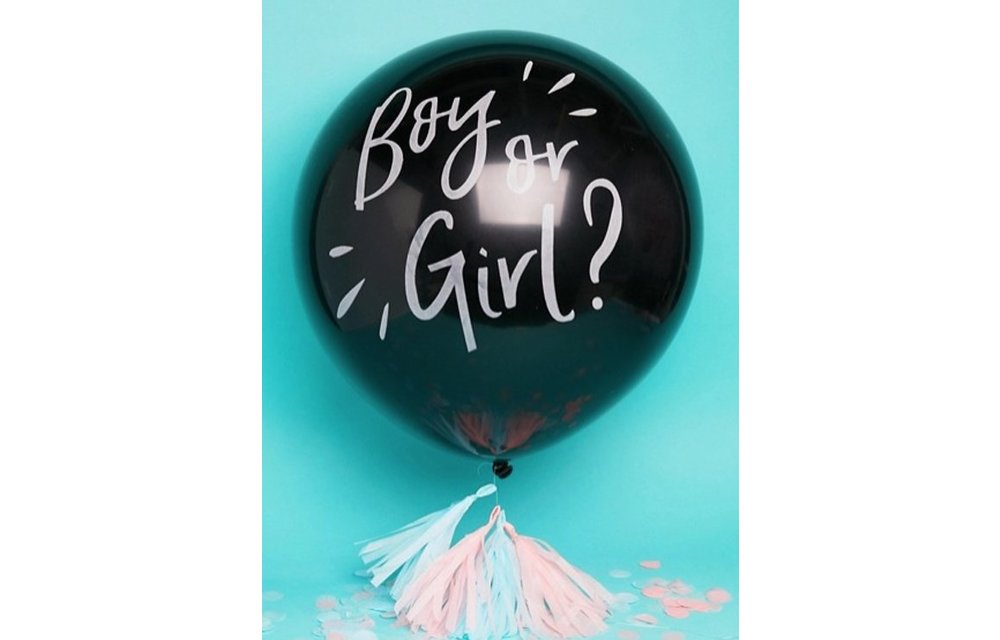 Gender Reveal ballon groot - Boy or Girl?