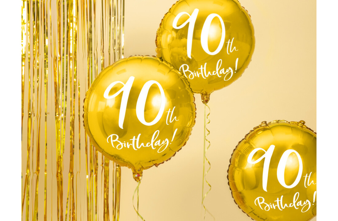 Folieballon 90th birthday - 90e verjaardag