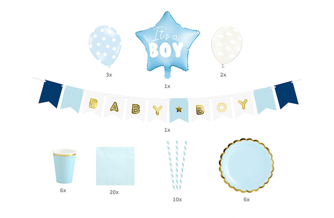 Babyshower pakket - It's a boy - jongen