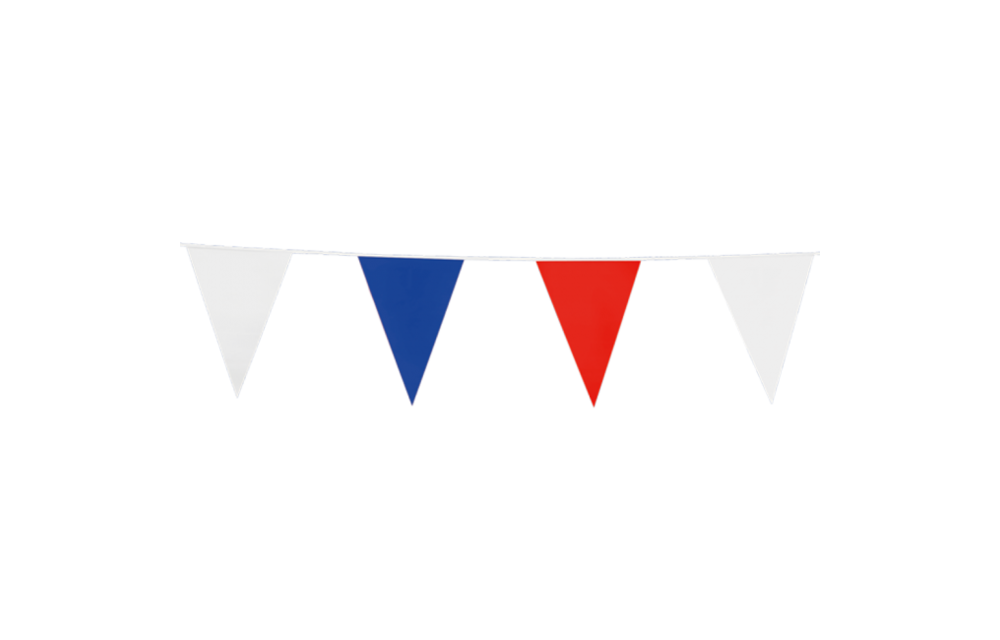 Vlaggenlijn rood-wit-blauw - 10 meter