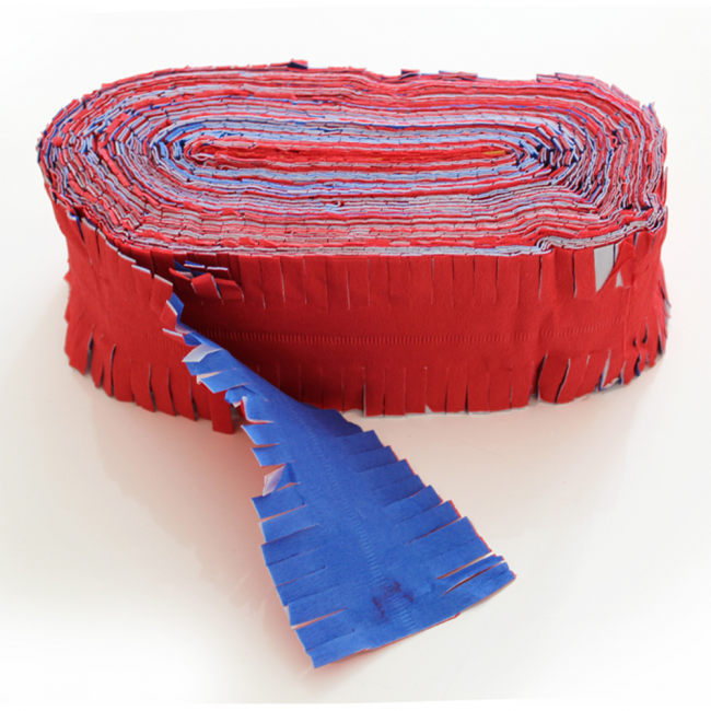 Crepe garland rood-wit-blauw - 24 meter - brandvertragend