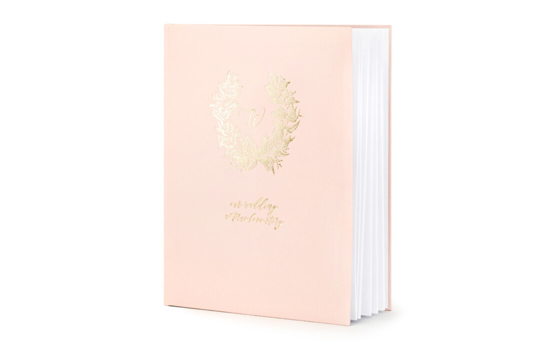 Gastenboek poederroze - Our wedding