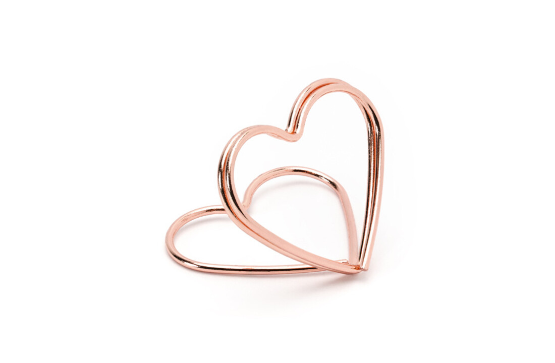 Plaatskaart houders - rose goud - 10 stuks