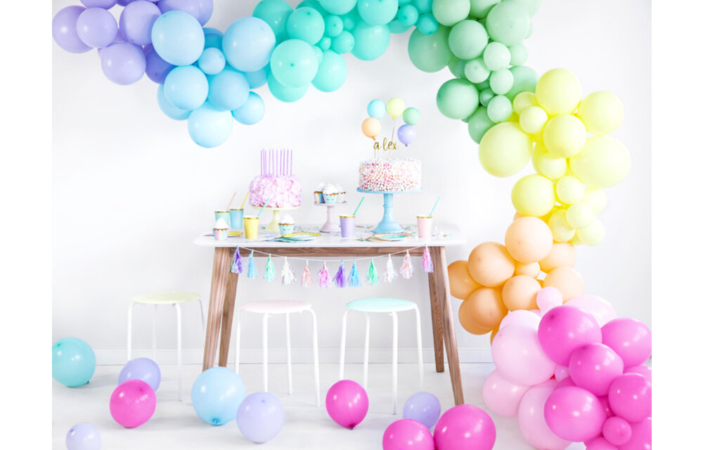 Ballonnen pastel fuchsia