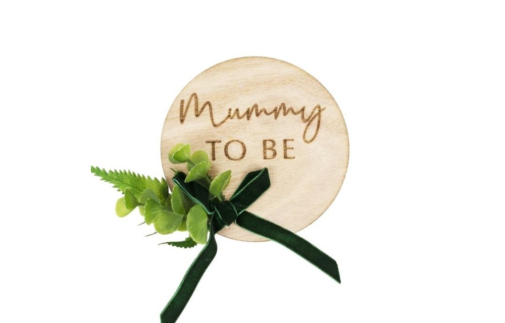 Mummy to be badge - hout