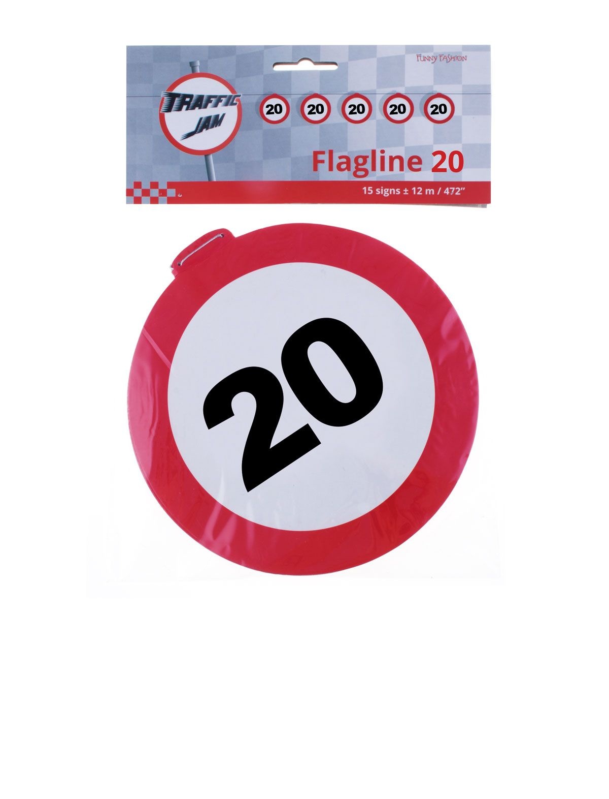 Bordjesslinger verkeersbord 20 jaar - 12 meter