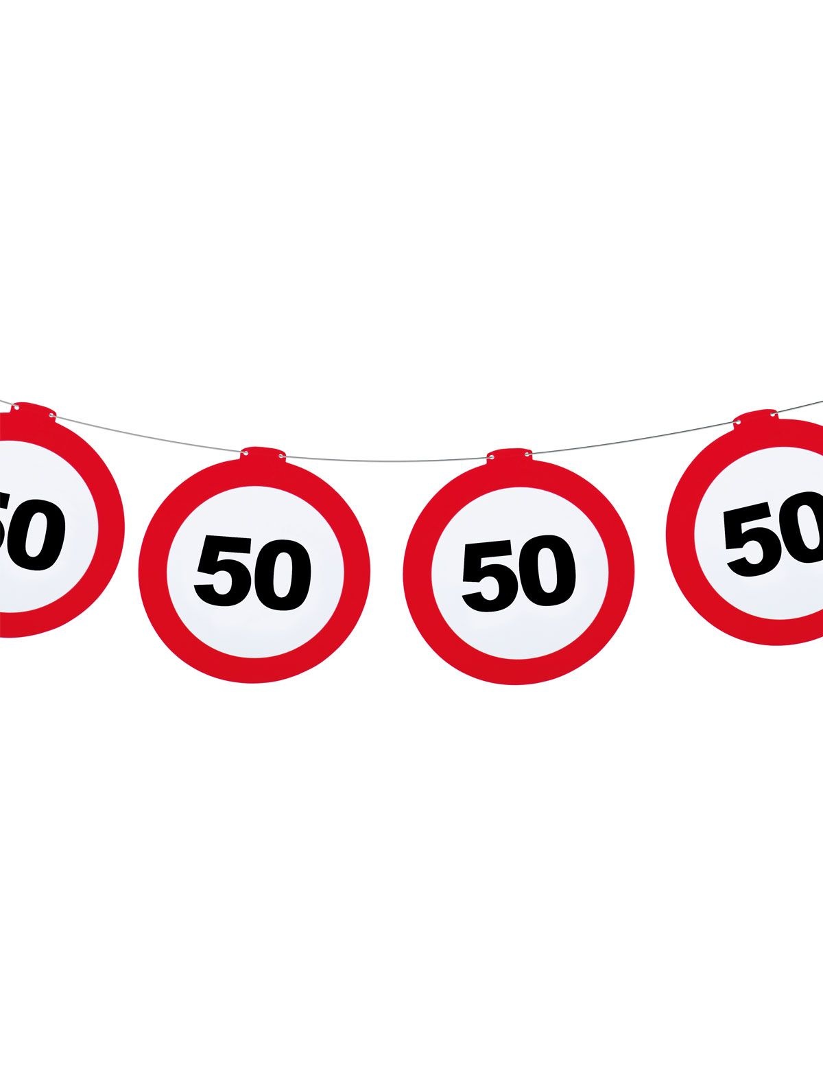 Bordjesslinger verkeersbord 50 jaar - 12 meter