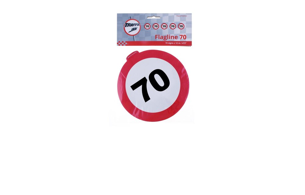 Bordjesslinger verkeersbord 70 jaar - 12 meter
