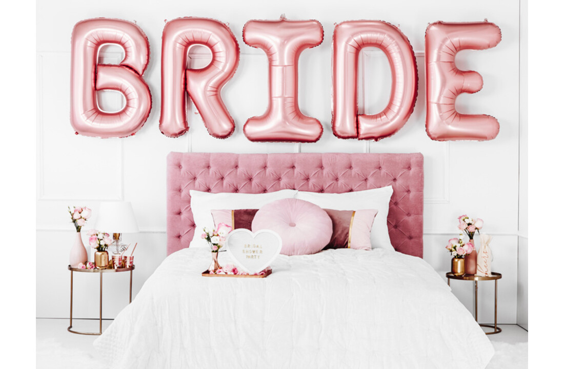 Letterbord wit hart met gouden letters