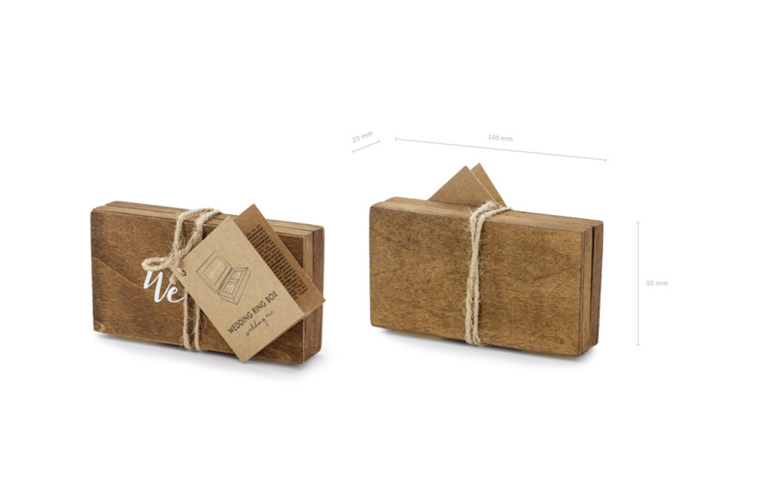 Houten ringendoosje - We do - Mr & Mrs
