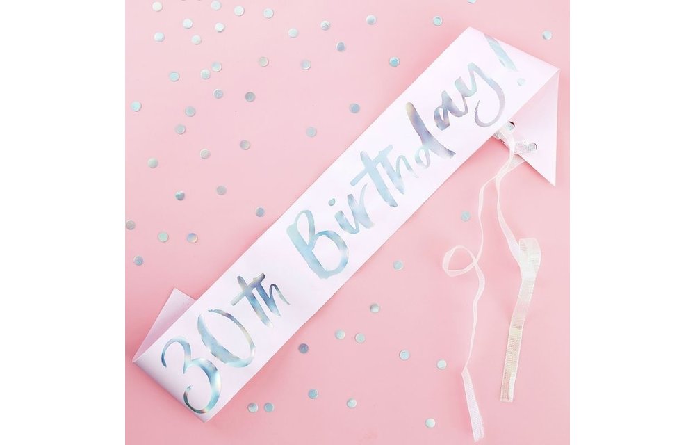 30th birthday sjerp | Roze pastel
