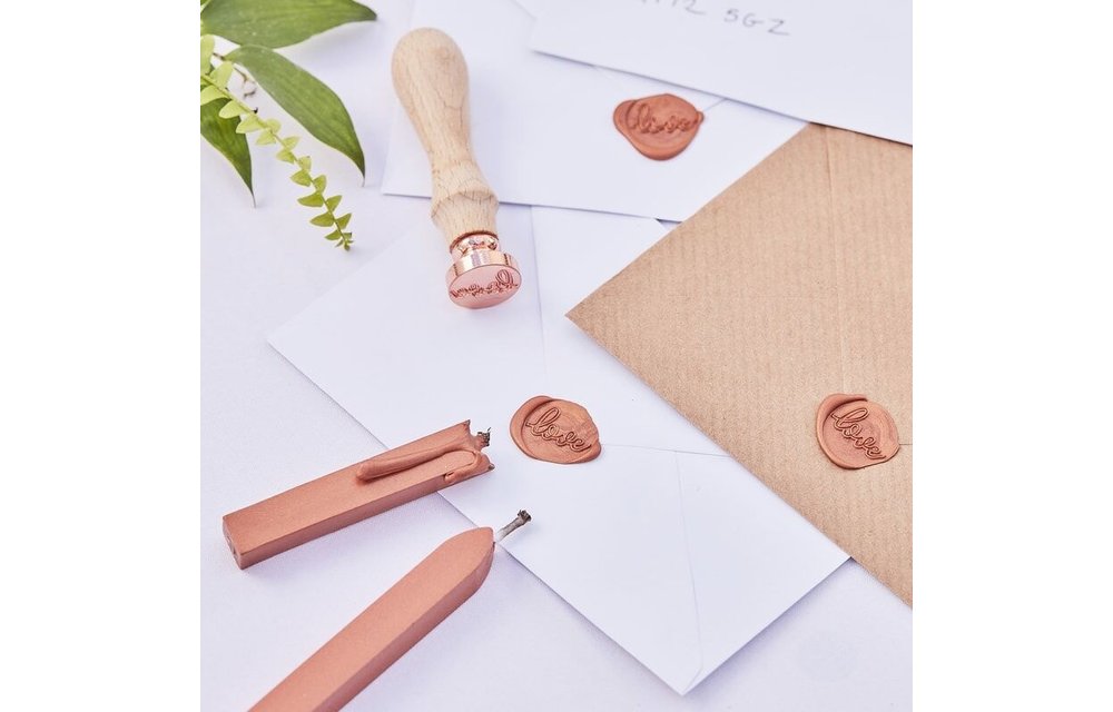 Stempel wax sluitzegel - Love