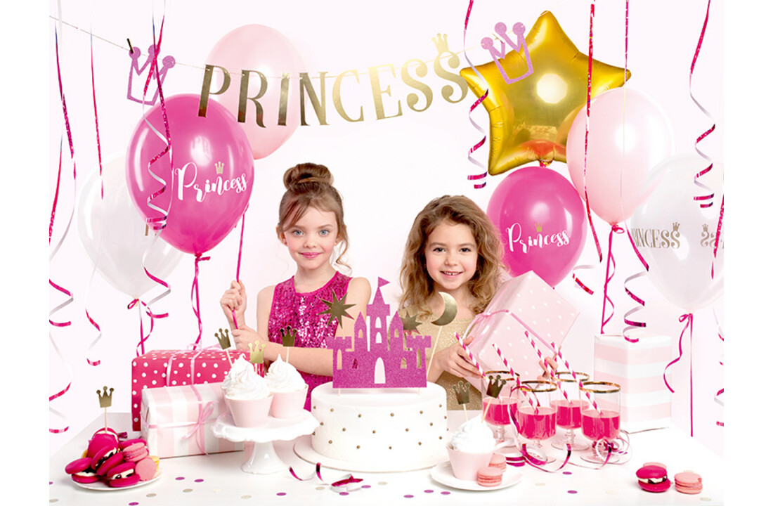 Ballonnen 30cm, Princess, Pastel Hot Pink 6 stuks