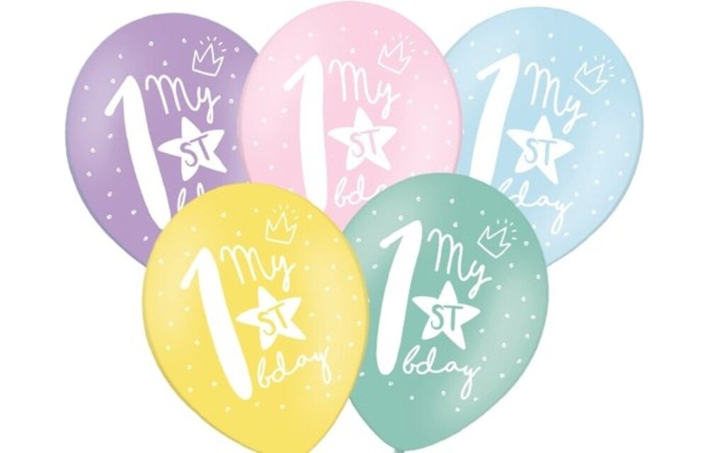 Ballonnen - My 1st Bday 6 stuks