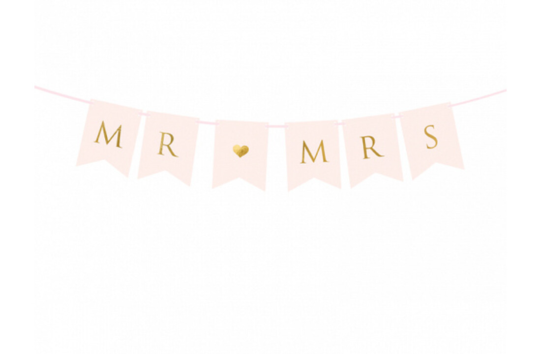Slinger Mr & Mrs roze-goud