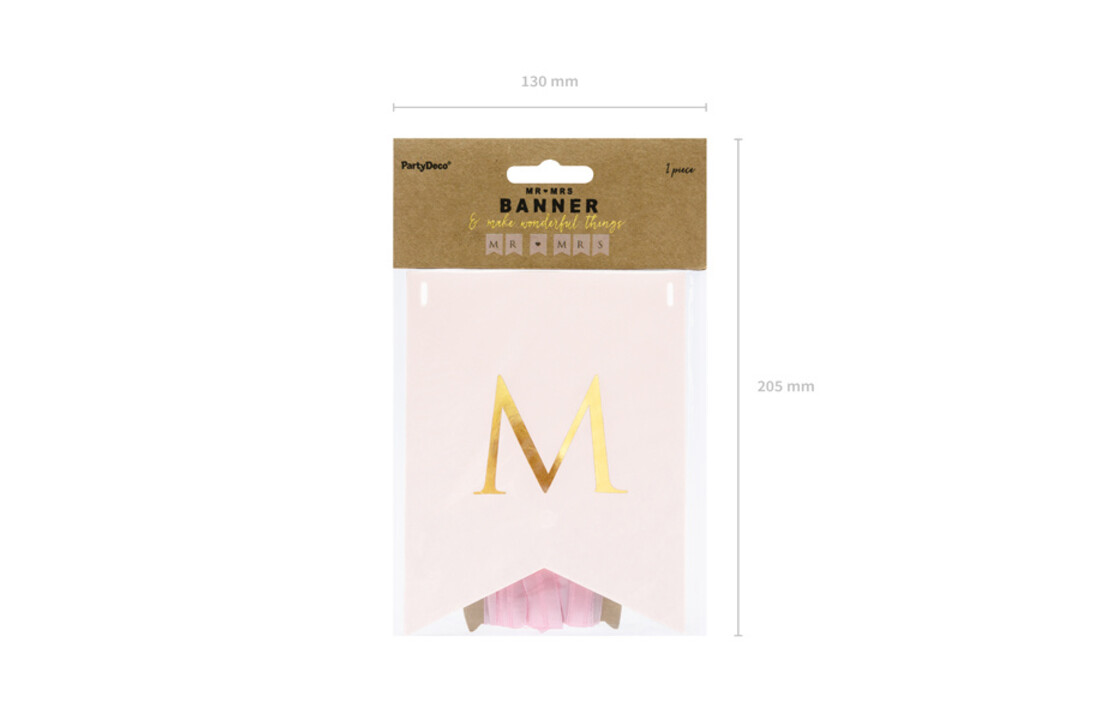 Slinger Mr & Mrs roze-goud