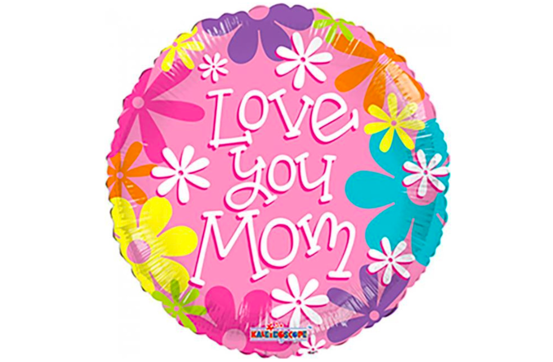 Folieballon - Love You Mom - 45 cm