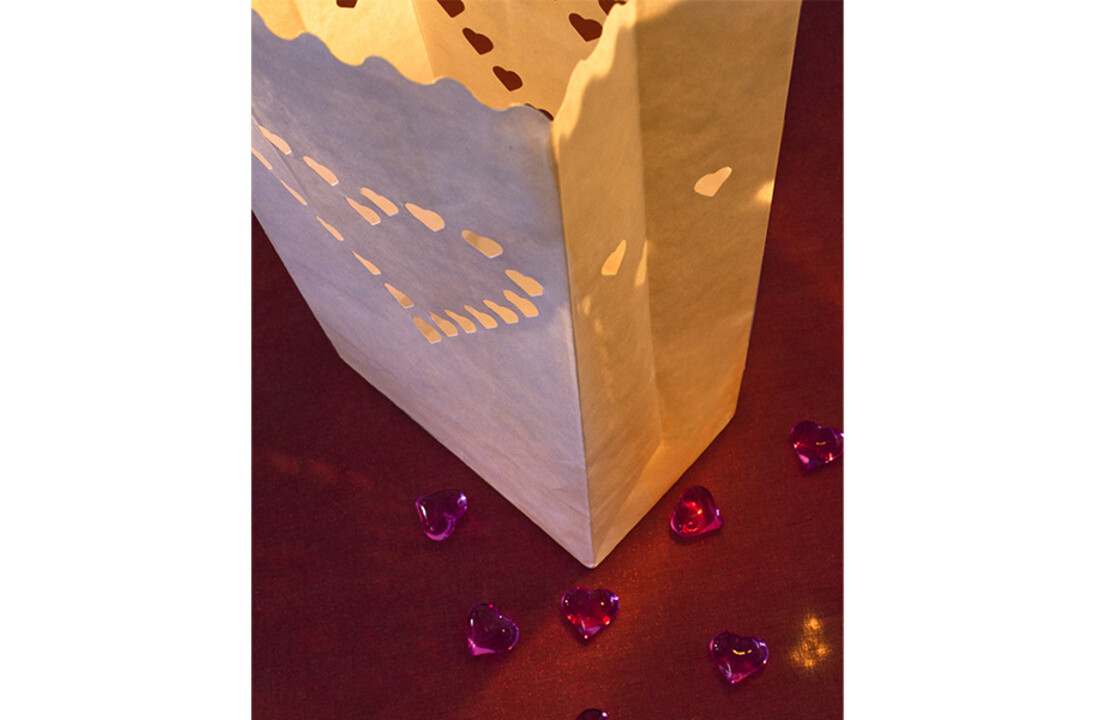 Candle bags hart | lichtzakjes | 10 stuks