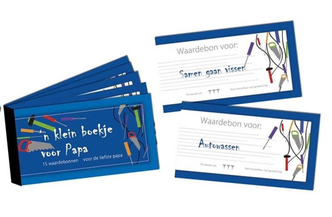 Vaderdagcadeau - waardebonnen boekje