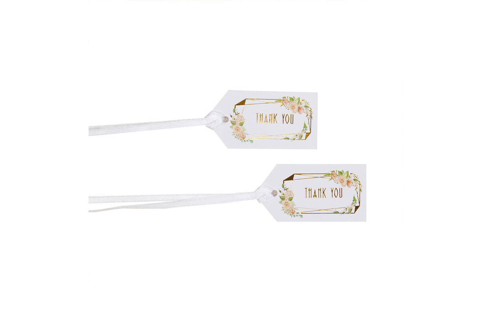 Kleine geschenkhangers Floral - 10 stuks