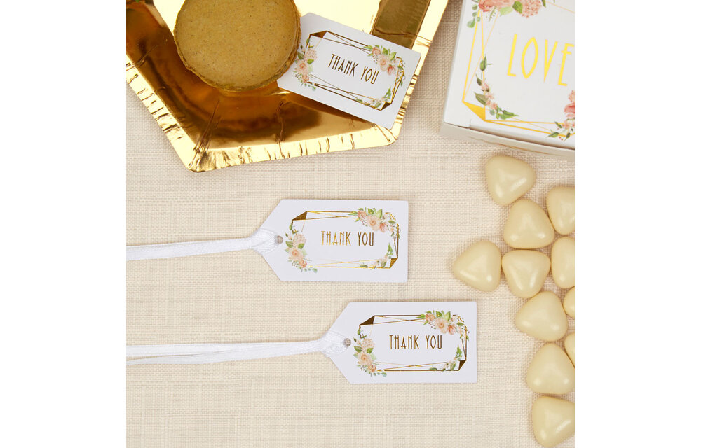 Kleine geschenkhangers Floral - 10 stuks